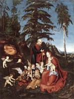 Lucas il Vecchio Cranach - The Rest on the Flight into Egypt